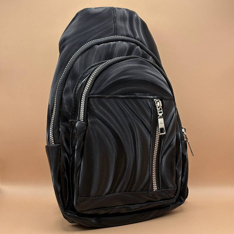 بادی بگ چرم مشکی مدل براق ساده