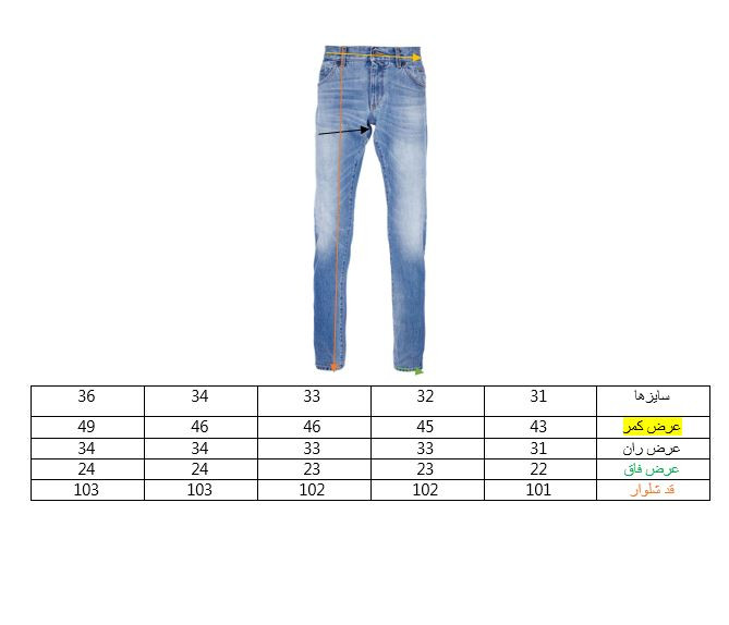 راهنمای سایز