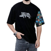 تیشرت آستین کوتاه مدل فشفشه در رنگبندی