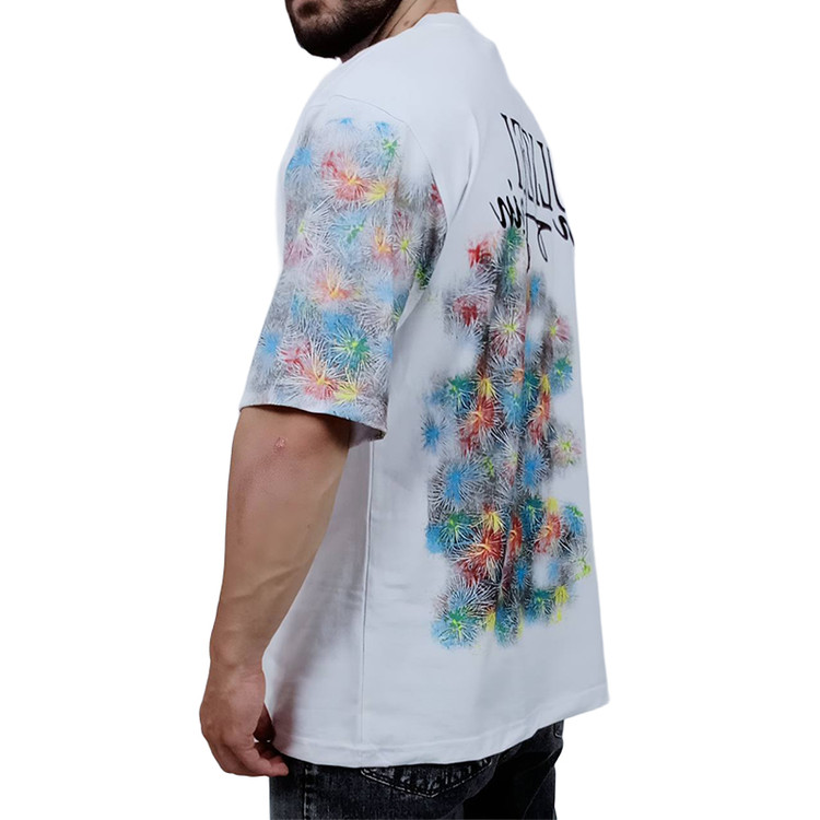 تیشرت آستین کوتاه مدل فشفشه در رنگبندی