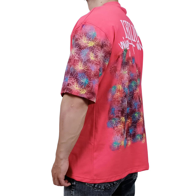 تیشرت آستین کوتاه مدل فشفشه در رنگبندی