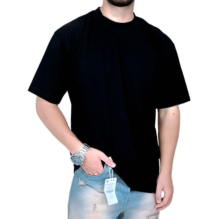 قیمت تیشرت ساده آستین کوتاه مشکی کد 20