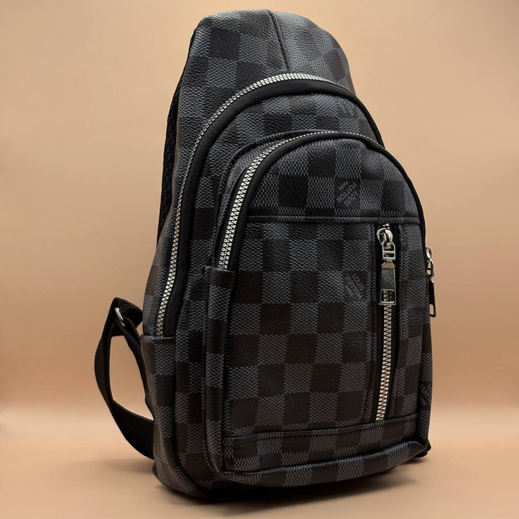 بادی بگ چرم مشکی مدل شطرنجی