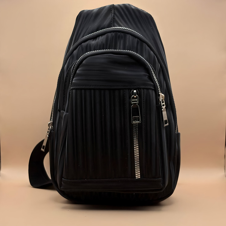 بادی بگ چرم مشکی مدل براق خطی