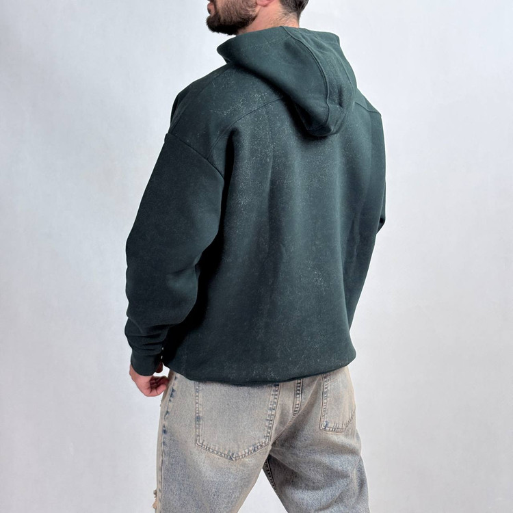 خرید هودی گرم سبز قواره باکسی