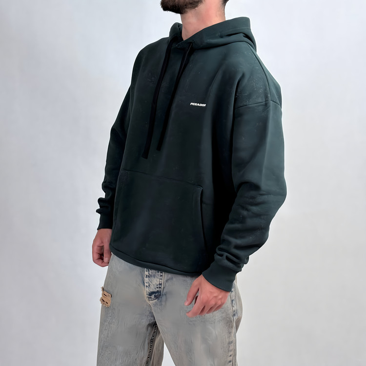 هودی با گرم بالا رنگ سبز