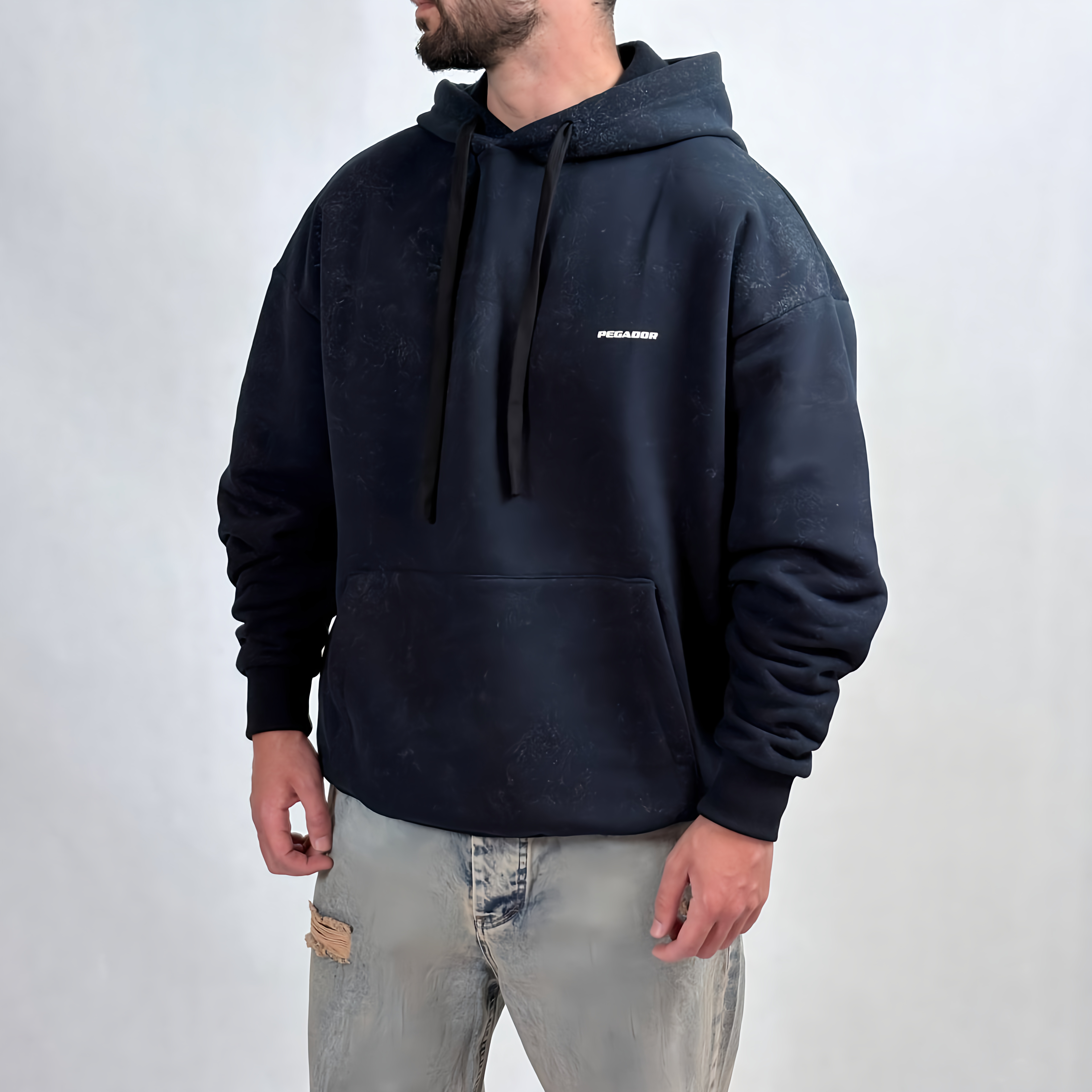 هودی گرم بالا سرمه ای