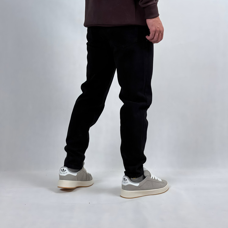 شلوار جین مام فیت مردانه مشکی طرح ساده