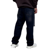 خرید شلوار بگ زاپ دار آبی