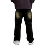 Men's baggy jeans with custom pocket design