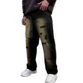 شلوار جین بگ کاستوم شده جیب عقب در جلو