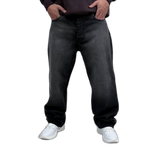 شلوار جین بگ مردانه طوسی طرح ساده