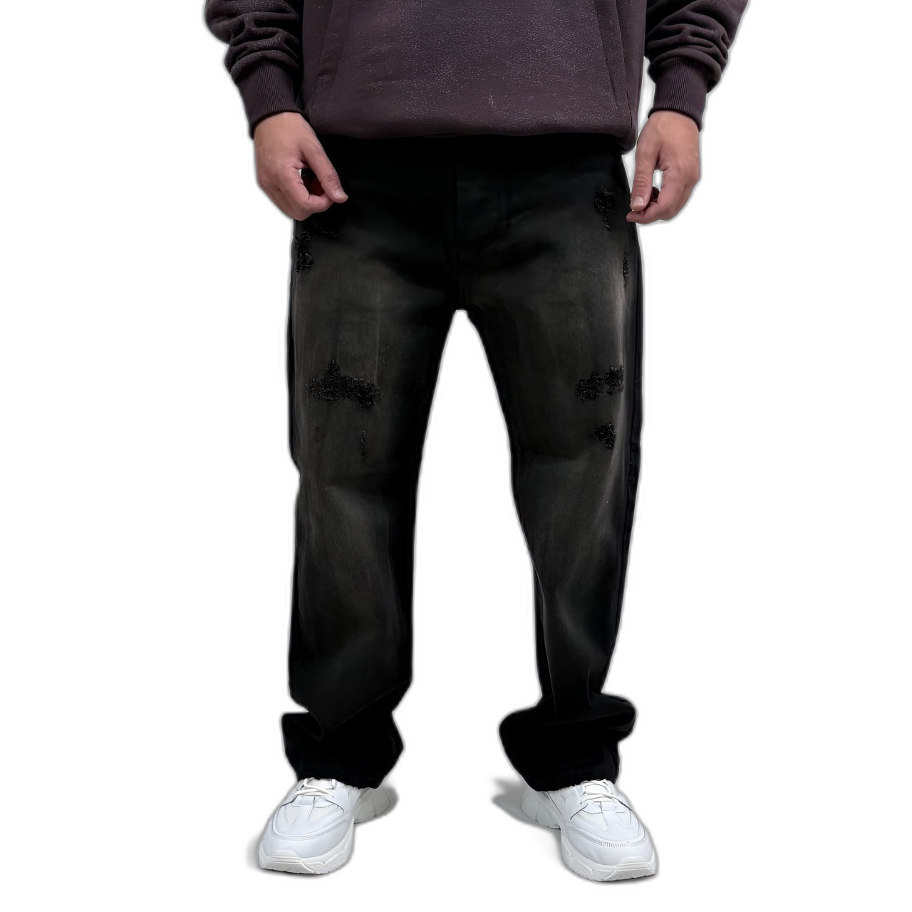 Men's bag jeans, black, Zapdar design