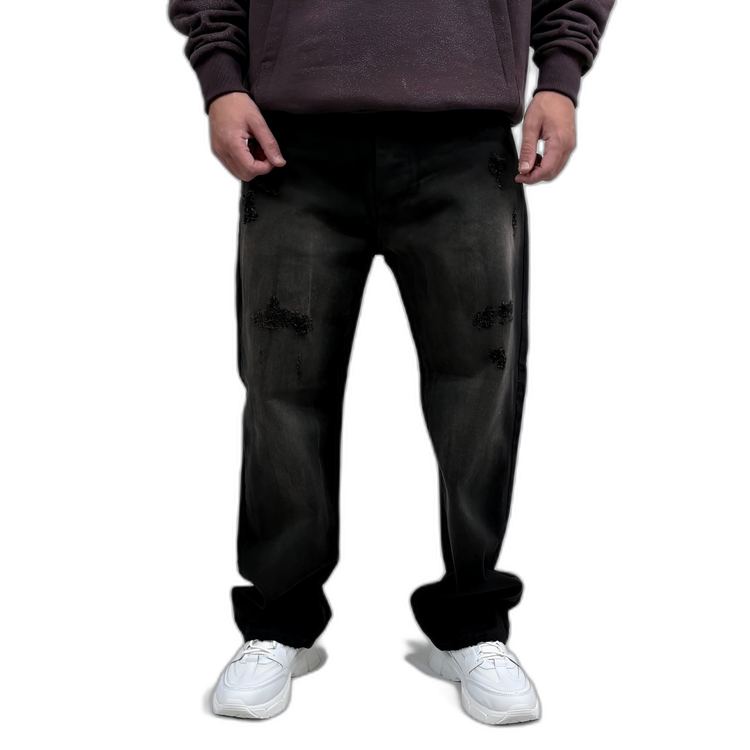 Men's bag jeans, black, Zapdar design