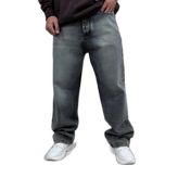 شلوار جین بگ مردانه طوسی طرح ساده