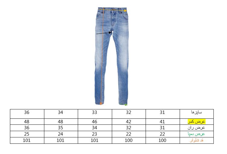 راهنمای سایز