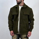 پیراهن کتی فوتر مردانه سبز مدل دوجیب