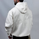 هودی پنبه سه نخ سفید مدل مینمیال ATT