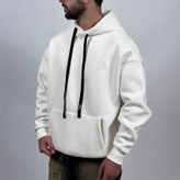 هودی پنبه سه نخ سفید مدل مینمیال ATT