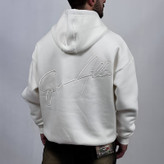 هودی پنبه سه نخ سفید مدل مینمیال ATT