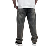 شلوار جین بگ مردانه طوسی مدل ساده| خرید اقساطی لباس