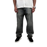 خرید شلوار جین بگ مردانه طوسی شسته مدل ساده| شلوار بگ مردانه ترپ پی