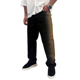 شلوار جین بگ مردانه مشکی قهوه ای مدل دورنگ| شلوار بگ وایت رز