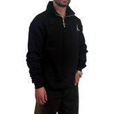 دورس مردانه یقه نیم زیپ سفید مشکی مدل جردن