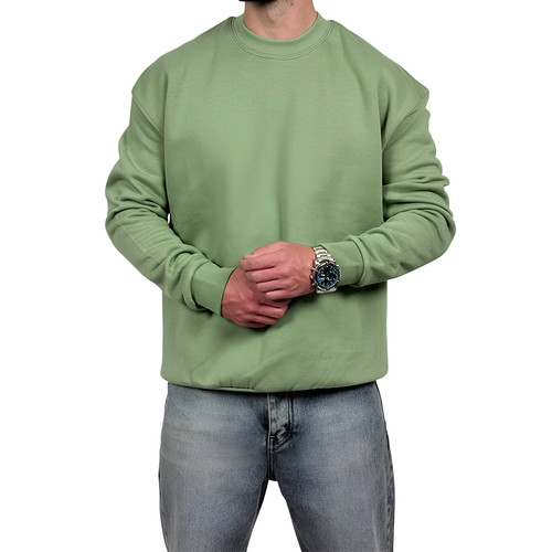 دورس مردانه سبز ماچا سه نخ طرح ساده