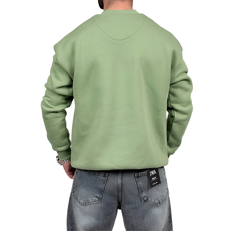 خرید دورس مردانه سبز ماچا سه نخ طرح ساده | دورس ترند ماچا