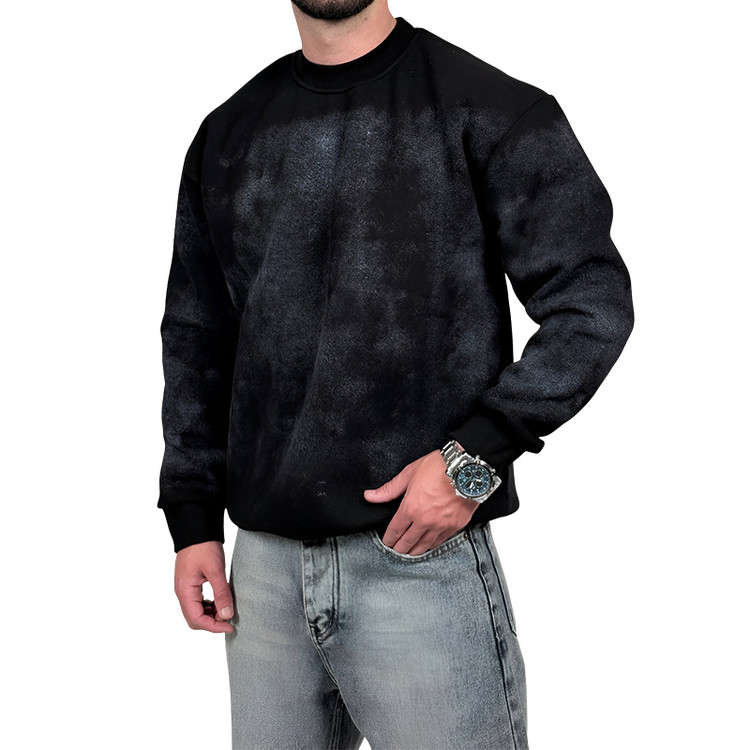 دورس مشکی سه نخ طرح ساده براش دار | خرید دورس نرم و گرم