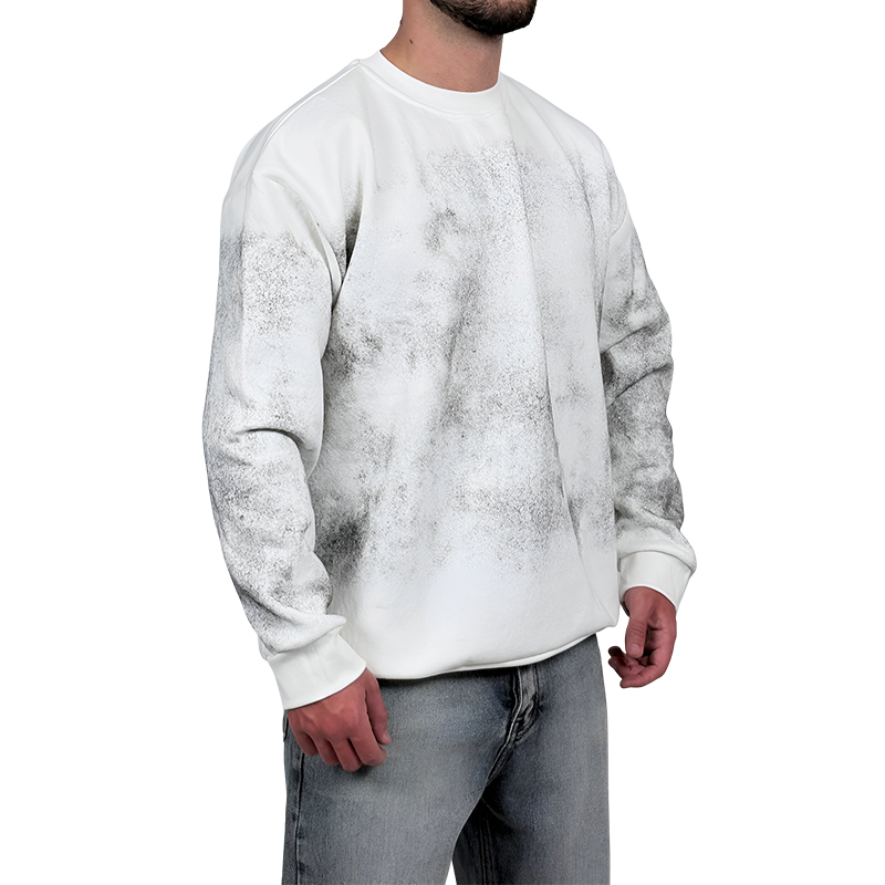 دورس سفید سه نخ طرح ساده براش دار | دورس ساده نخ پنبه سفید براش دار