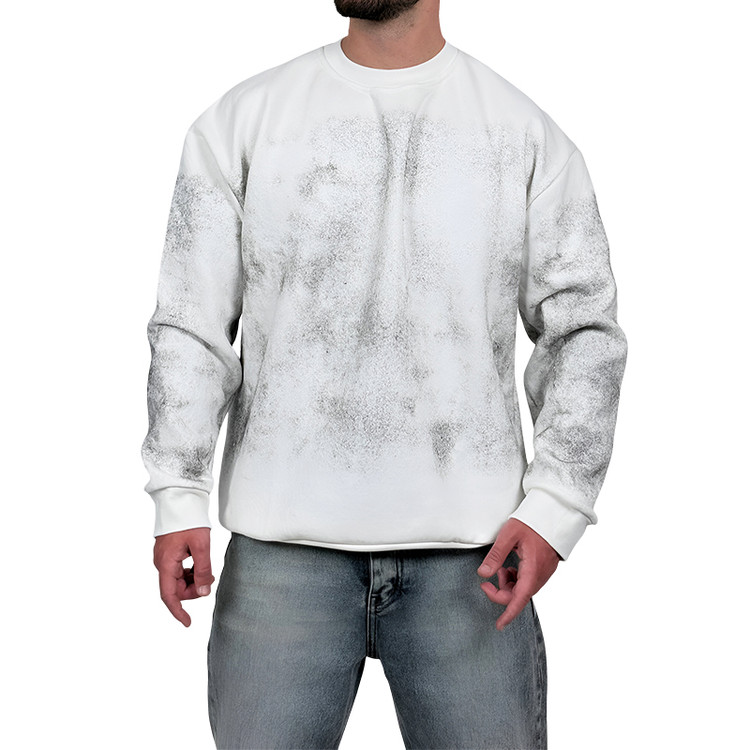 دورس سفید سه نخ طرح ساده براش دار | دورس ساده نخ پنبه سفید براش دار