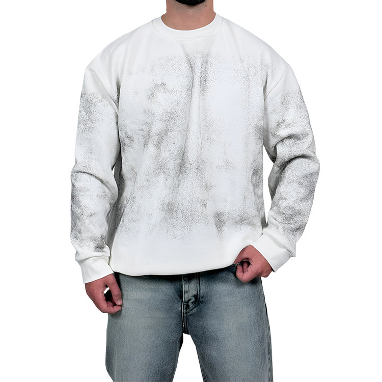 دورس سفید سه نخ طرح ساده براش دار | دورس ساده نخ پنبه سفید براش دار