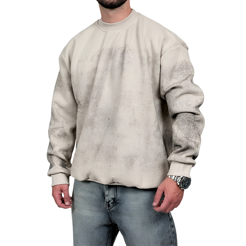 خرید دورس کرم سه نخ طرح ساده براش دار