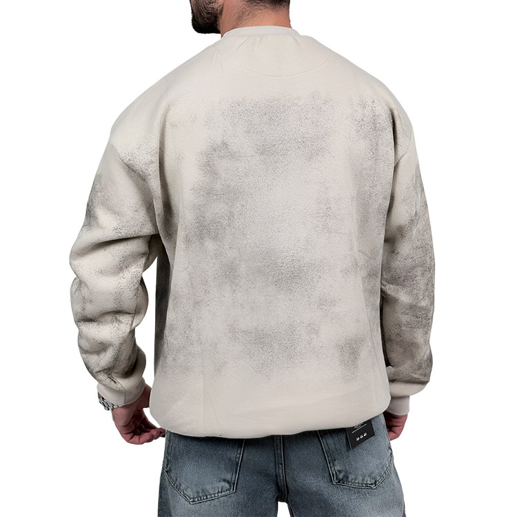 خرید دورس کرم سه نخ طرح ساده براش دار