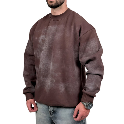 دورس قهوه ای سه نخ طرح ساده براش دار | د.رس قهوه ای طرحدار وایت رز