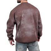 دورس قهوه ای سه نخ طرح ساده براش دار | د.رس قهوه ای طرحدار وایت رز