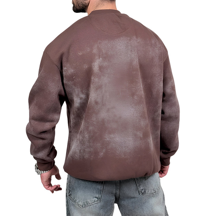 دورس قهوه ای سه نخ طرح ساده براش دار | د.رس قهوه ای طرحدار وایت رز