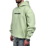 هودی پنبه سه نخ سبز ماچا مدل پگادو