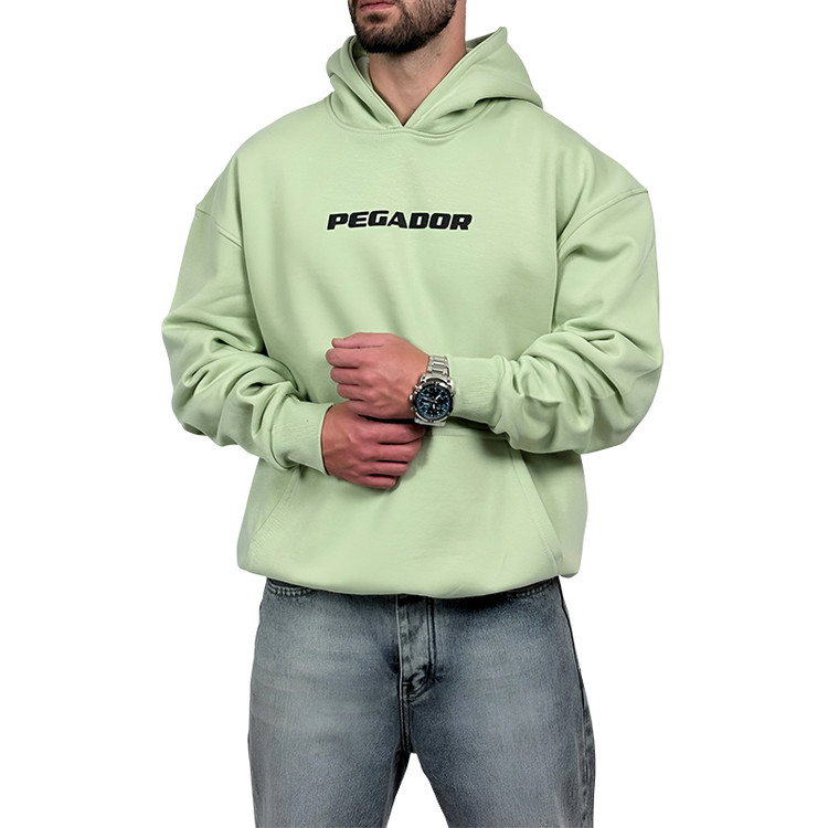 هودی پنبه سه نخ سبز ماچا مدل پگادو