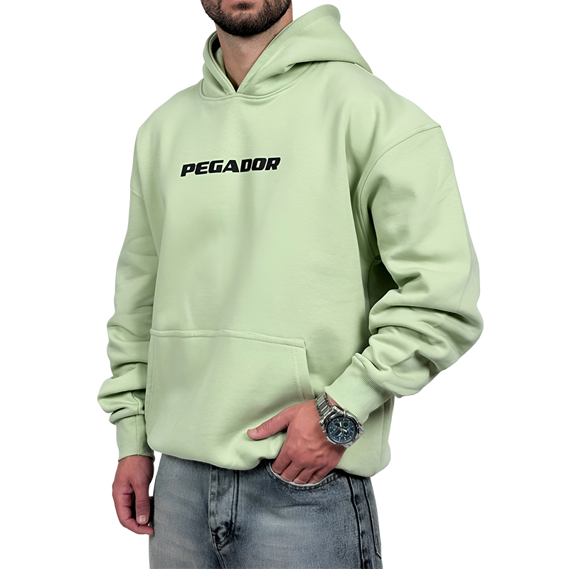 هودی پنبه سه نخ سبز ماچا مدل پگادو