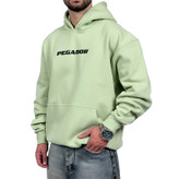 هودی پنبه سه نخ سبز ماچا مدل پگادو