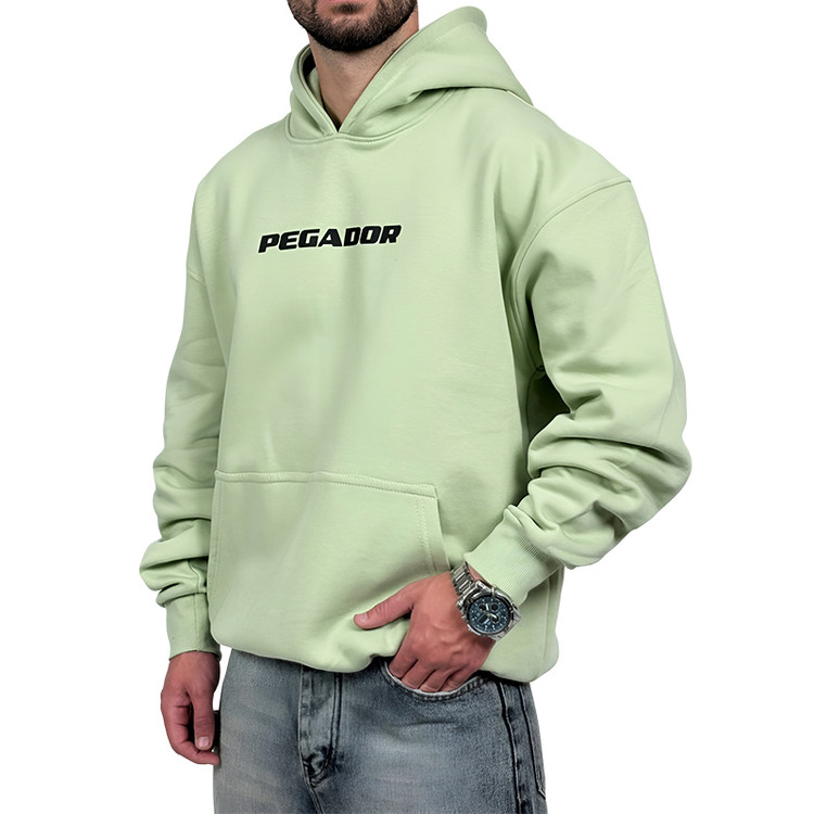 هودی پنبه سه نخ سبز ماچا مدل پگادو