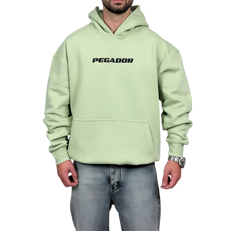 هودی پنبه سه نخ سبز ماچا مدل پگادو