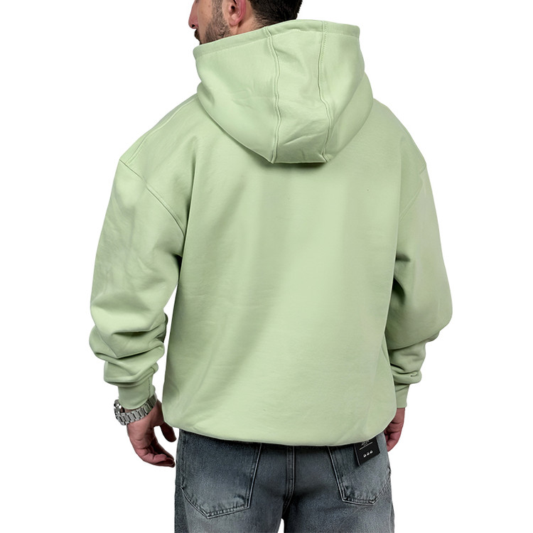 هودی پنبه سه نخ سبز ماچا مدل پگادو