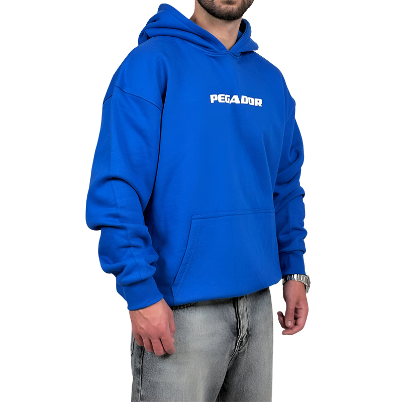 خرید هودی پنبه سه نخ آبی مدل پگادور | هودی آبی پگادور