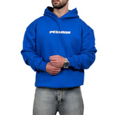 خرید هودی پنبه سه نخ آبی مدل پگادور | هودی آبی پگادور