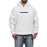 خرید هودی پنبه سه نخ سفید مدل پگادور | هودی وارداتی با کیفیت دوخت ایران