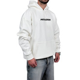 خرید هودی پنبه سه نخ سفید مدل پگادور | هودی وارداتی با کیفیت دوخت ایران